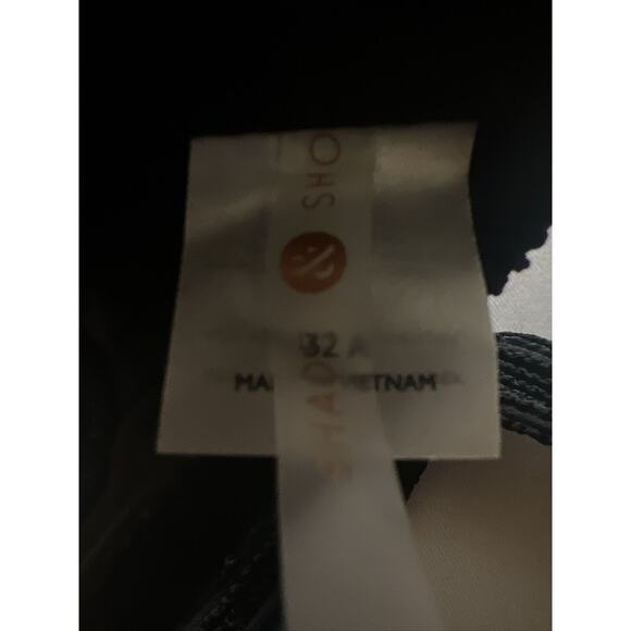 Shade & Shore One Shoulder Textured Bikini Top Black Women’s 32A New - Picture 6 of 6